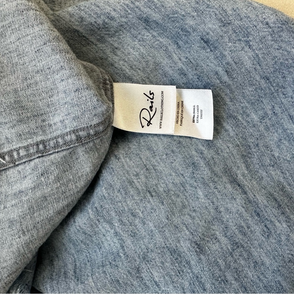 RAILS Valerie Denim Shirt Dress Size XS - Picture 14 of 16